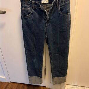 Women's Classic Blue Cropped Jeans